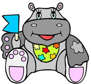 messy hippo image